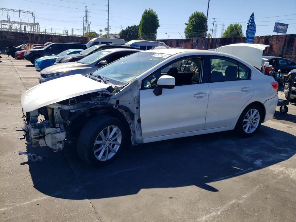 2014 Subaru Impreza VIN JF1GJAC67EH015093 COPART salvage auction — FRONT END, Ca - Salvage Certificate, sold $1,200 on 2026-07-15 (photo 1)