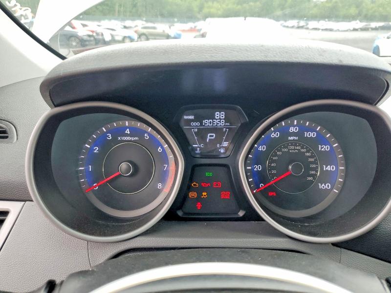 2013 Hyundai Elantra VIN KMHDH4AE5DU569786 COPART salvage auction — FRONT END, Pa - Certificate Of Salvage, sold $600 on 2026-07-15 (photo 9)