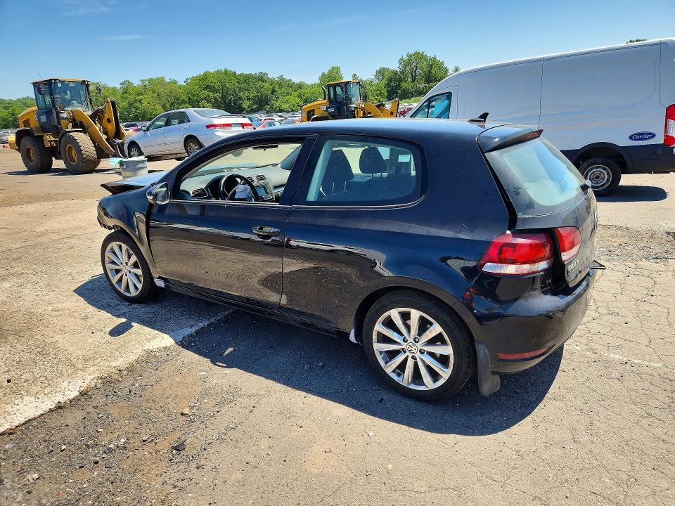 2012 Volkswagen Golf VIN WVWMM7AJ6CW037996 COPART salvage auction — FRONT END, CT - CERT OF TITLE-SALVAGE, sold $500 on 2026-07-31 (photo 2)