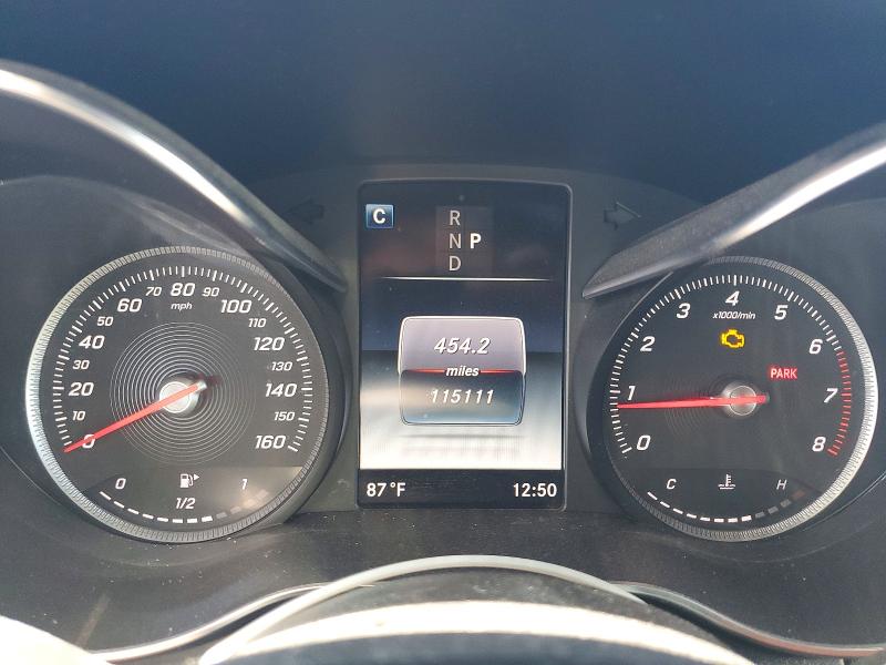 2018 Mercedes-benz Glc VIN WDC0G4JBXJV097838 COPART salvage auction — NORMAL WEAR, Ca - Dis/Dlr/Exp App For Dup Clean, sold $3,200 on 2026-07-17 (photo 9)
