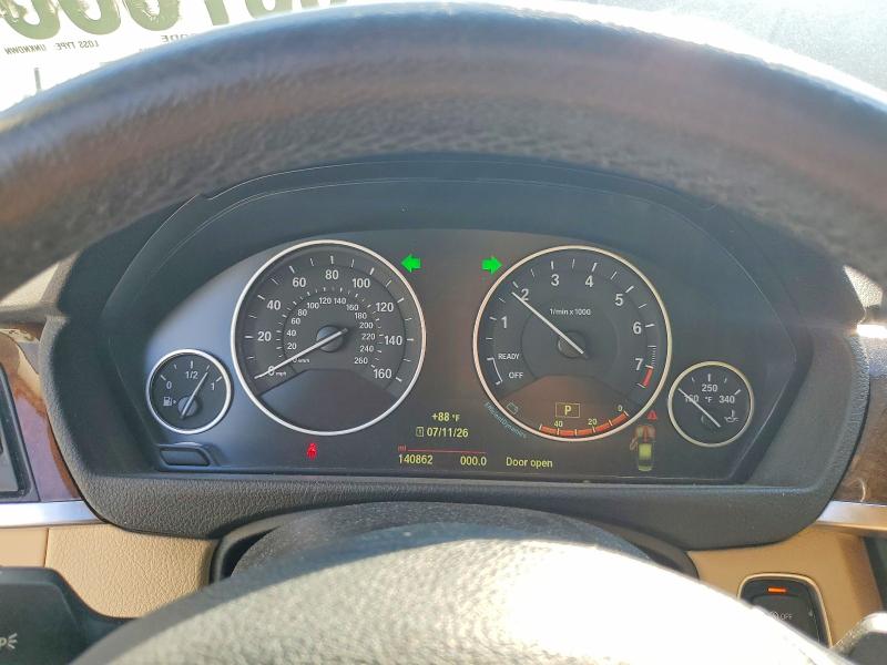 2015 BMW 3er VIN WBA3B5G52FNS16768 COPART salvage auction — WATER/FLOOD, Nj - Cert Of Title-Salvage Flood, sold $1,550 on 2026-08-11 (photo 9)