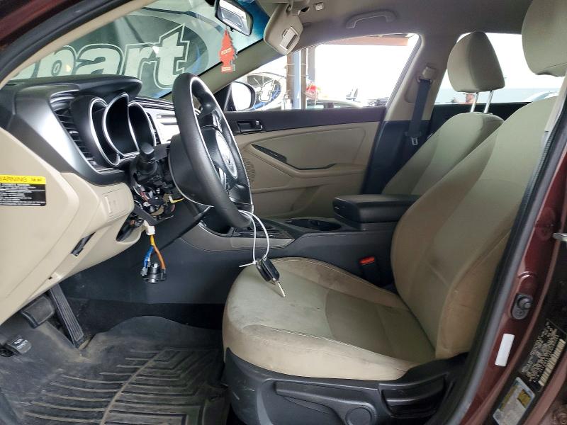 2014 Kia VIN 5XXGM4A72EG280032 COPART salvage auction — VANDALISM, Ca - Salvage Certificate, sold $575 on 2026-07-14 (photo 7)