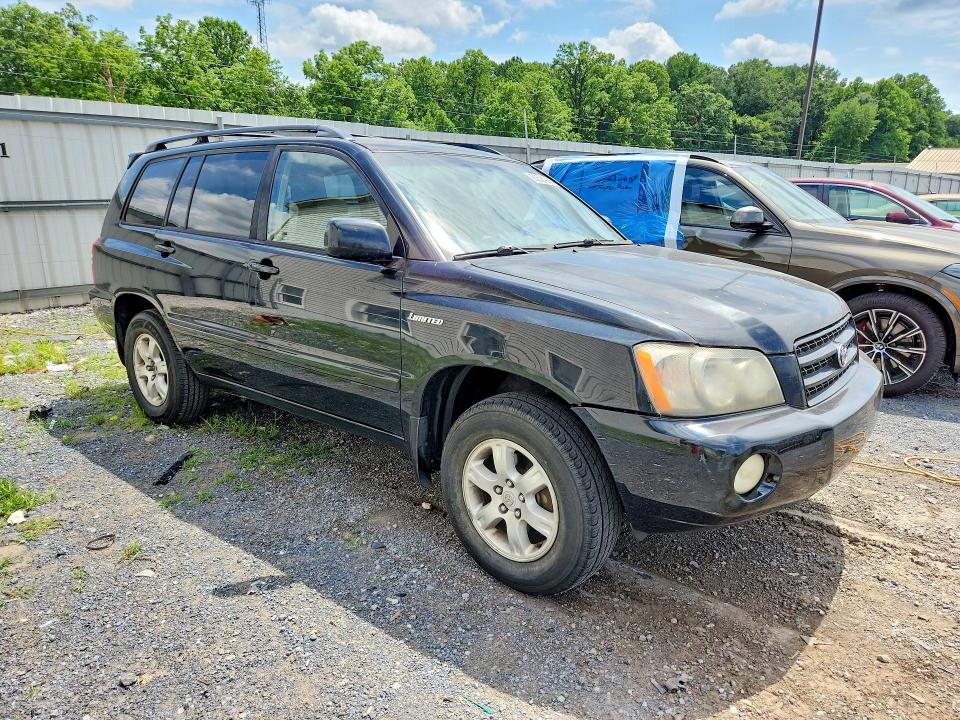2001 Toyota Highlander VIN JTEHF21A910026260 COPART salvage auction — MINOR DENT/SCRATCHES, PA - CERT OF TITLE, sold $700 on 2026-07-13 (photo 4)