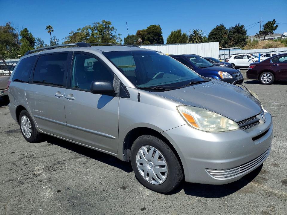 2005 Toyota Sienna VIN 5TDZA23C95S235197 COPART salvage auction — FRONT END, Ca - Salvage Certificate, sold $800 on 2026-07-31 (photo 4)