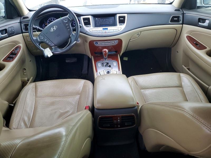 2012 Hyundai Genesis VIN KMHGC4DD6CU210962 COPART salvage auction — UNDERCARRIAGE, Tx - Salvage Vehicle Title, sold $675 on 2026-07-14 (photo 8)