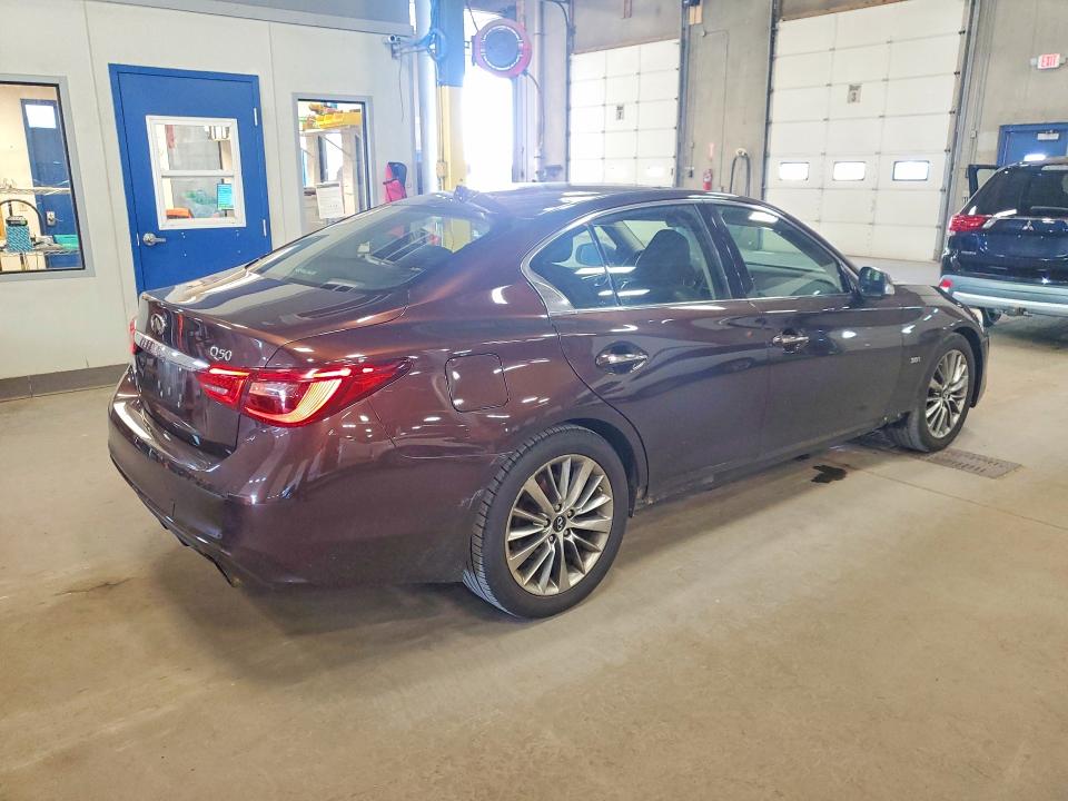 2018 Infiniti Q50 VIN JN1EV7AR7JM444955 COPART salvage auction — ROOF, Mn - Cert Of Title-Prior Salvage, sold $2,200 on 2026-07-18 (photo 3)