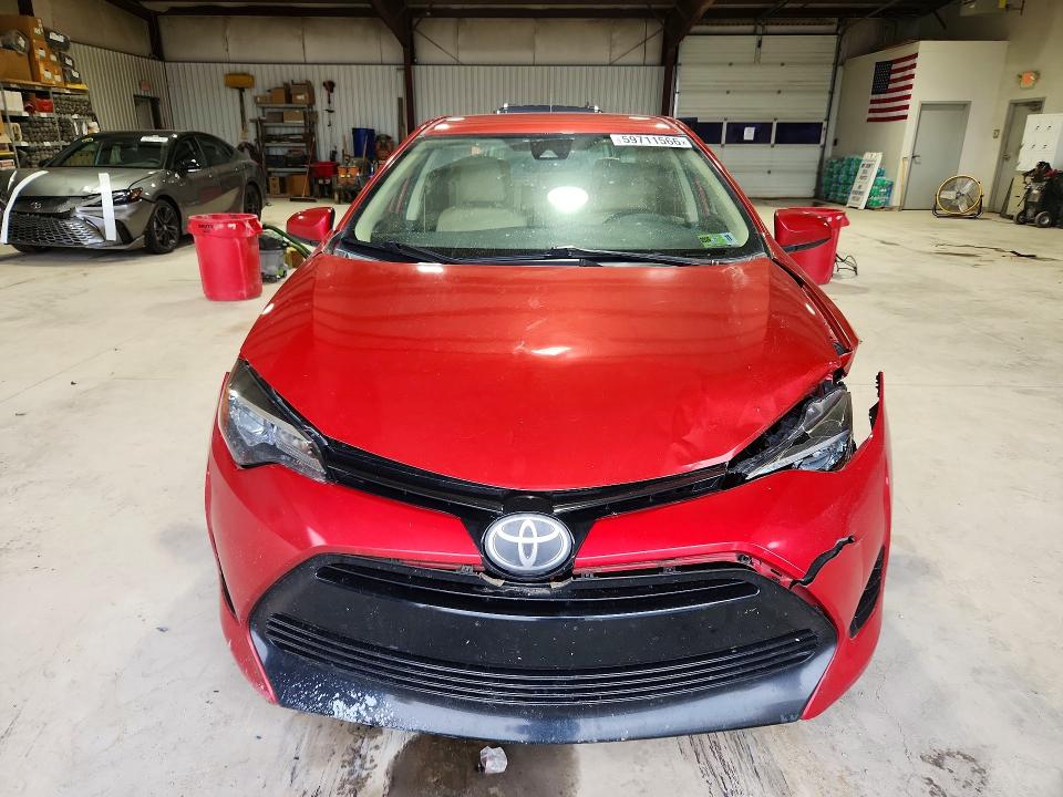 2018 Toyota VIN 5YFBURHE1JP826140 COPART salvage auction — FRONT END, Pa - Certificate Of Salvage, sold $4,450 on 2026-07-17 (photo 5)