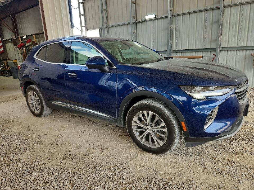 2023 Buick Envision VIN LRBAZLR44PD075366 COPART salvage auction — HAIL, Mo - Salvage Certificate Of Title, sold $11,300 on 2026-08-24 (photo 4)