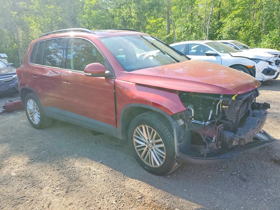 2016 Volkswagen Tiguan VIN WVGJV7AX3GW071383 COPART salvage auction — FRONT END, ON - PERMIT SALVAGE, sold $500 on 2026-07-28 (photo 4)