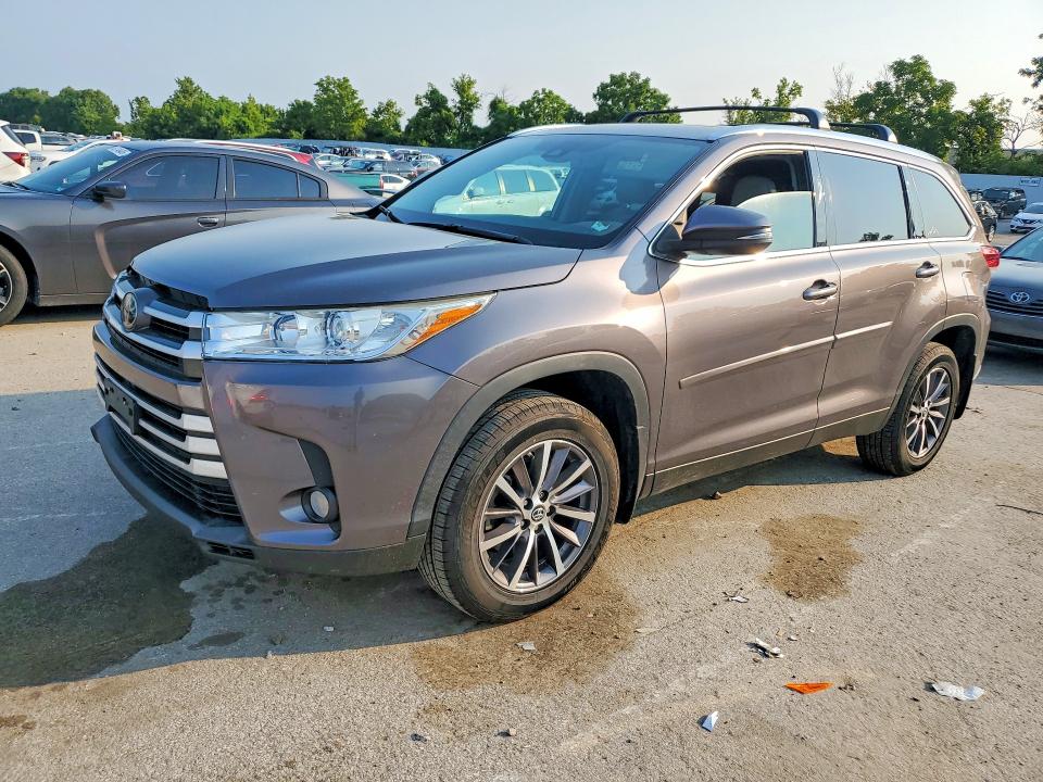 2019 Toyota Highlander VIN 5TDJZRFH9KS578819 COPART salvage auction — WATER/FLOOD, Mo - Salvage Certificate Of Title, sold $10,900 on 2026-08-21 (photo 1)