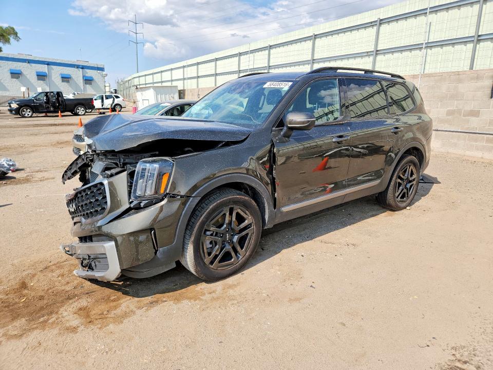 2023 Kia Telluride VIN 5XYP3DGC2PG410154 COPART salvage auction — FRONT END, Nm - Cert Of Title-Salvage, sold $7,900 on 2026-07-27 (photo 1)