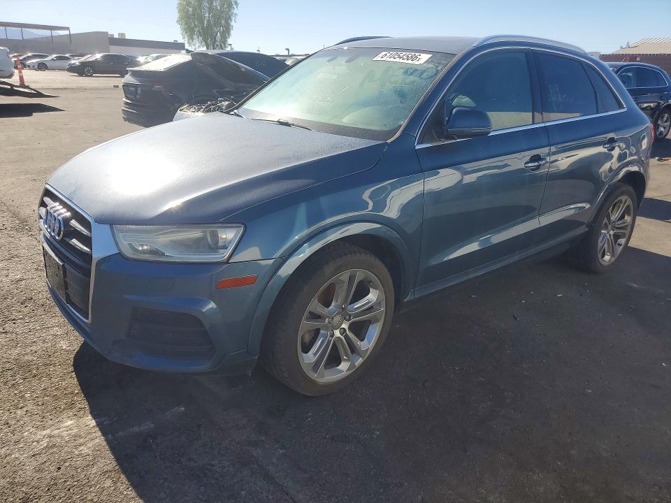 2016 Audi Q3 VIN WA1EFCFS0GR010011 COPART salvage auction — FRONT END, Ca - Certificate Of Title (P), sold $150 on 2026-07-27 (photo 1)