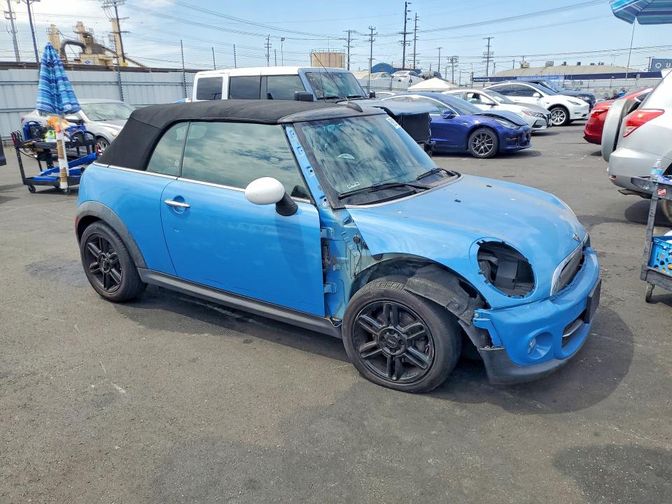 2014 Mini Cooper VIN WMWZN3C53ET570000 COPART salvage auction — FRONT END, Ca - Salvage Certificate, sold $725 on 2026-07-20 (photo 4)