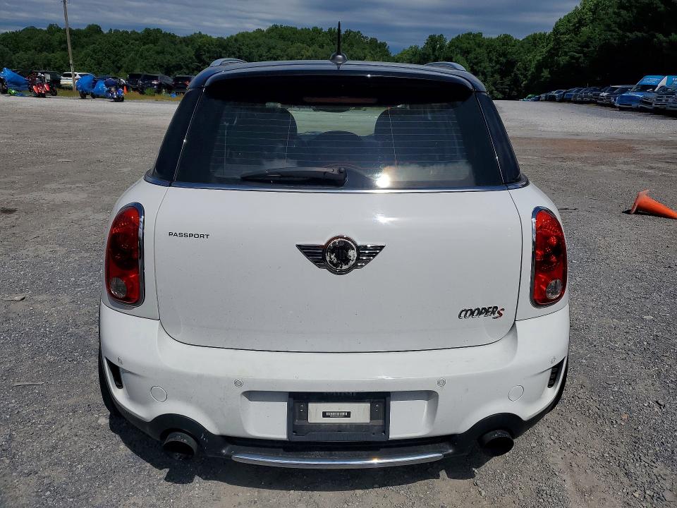 2013 Mini Cooper VIN WMWZC5C55DWM15916 COPART salvage auction — FRONT END, Pa - Certificate Of Salvage, sold $900 on 2026-08-13 (photo 6)
