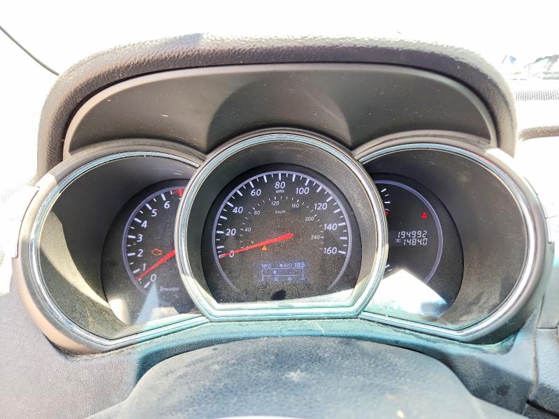 2011 Nissan Murano VIN JN8AZ1MW9BW151325 COPART salvage auction — FRONT END, OH - CERT OF TITLE-SALVAGE, sold $275 on 2026-07-17 (photo 9)