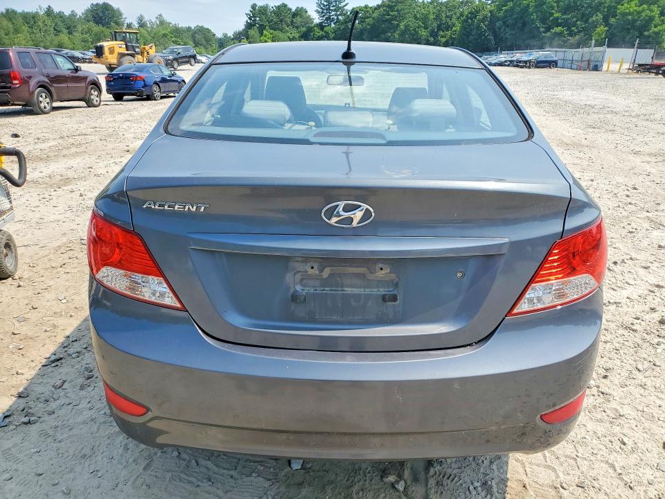 2013 Hyundai Accent VIN KMHCU4AE9DU379917 COPART salvage auction — FRONT END, Ma - Cert Of Title-Reconstrctd Coll, sold $325 on 2026-07-23 (photo 6)