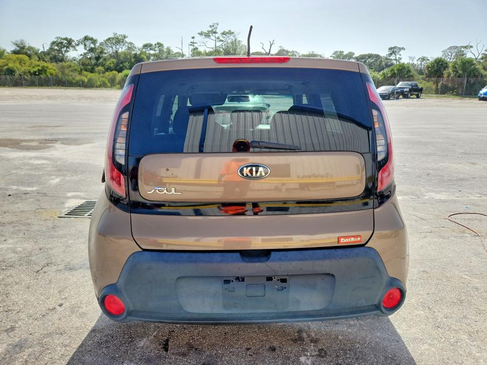 2016 Kia Soul VIN KNDJN2A21G7285570 COPART salvage auction — FRONT END, Fl - Certificate Of Title (P), sold $225 on 2026-07-29 (photo 6)
