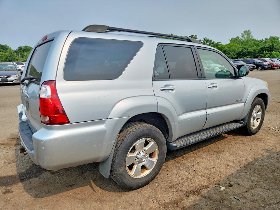 2007 Toyota 4runner VIN JTEBU14R278093400 COPART salvage auction — REAR END, CT - CERTIFICATE OF TITLE, sold $500 on 2026-07-24 (photo 3)
