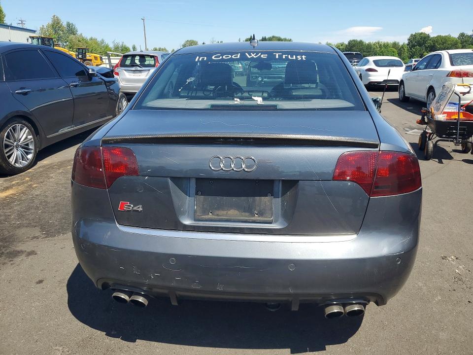 2007 Audi Rs4 VIN WAUGL78E97A170261 COPART salvage auction — VANDALISM, Or - Salvage Title Certificate, sold $125 on 2026-07-29 (photo 6)