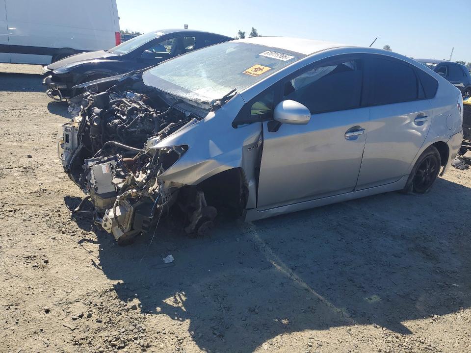 2014 Toyota Prius VIN JTDKN3DU3E1832295 COPART salvage auction — FRONT END, Ca - Cert Of Title-Salvaged, sold $100 on 2026-07-30 (photo 1)
