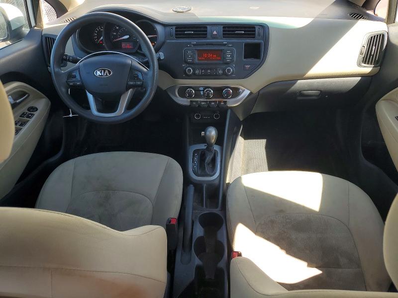 2013 Kia Rio VIN KNADM4A36D6154377 COPART salvage auction — FRONT END, Ca - Salvage Certificate, sold $450 on 2026-07-16 (photo 8)