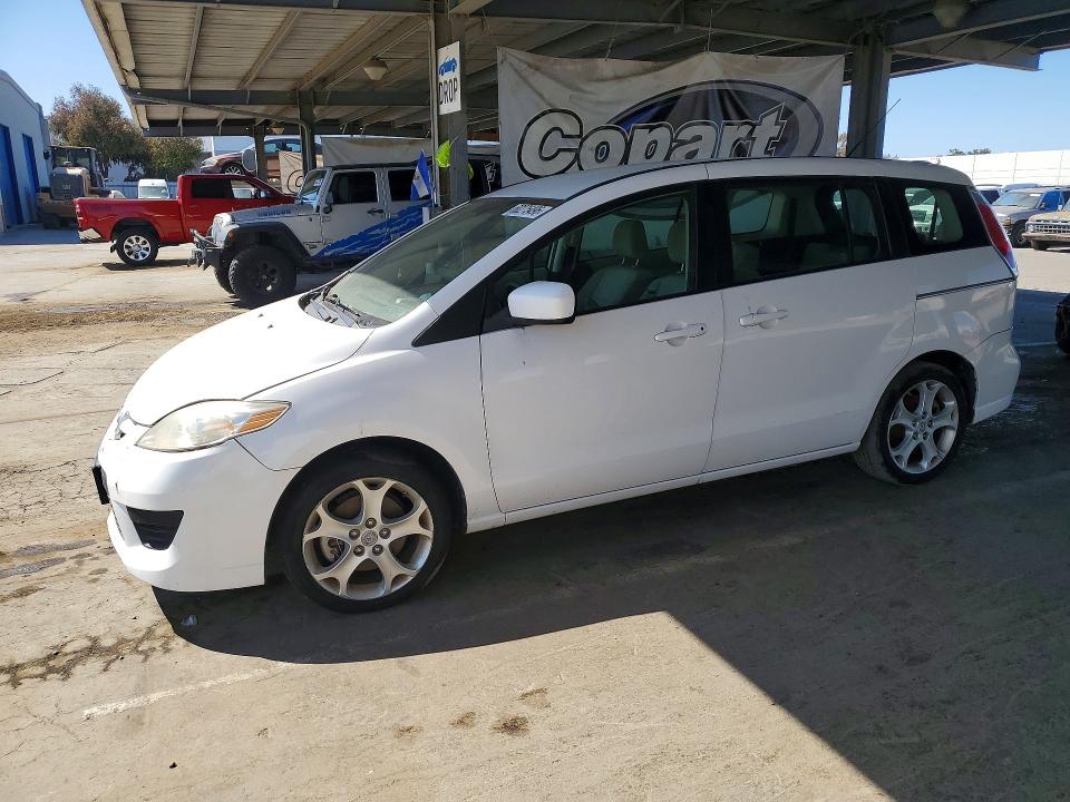 2010 Mazda 5 VIN JM1CR2WL5A0384505 COPART salvage auction — FRONT END, CA - DIS/DLR/EXP ONLY CLEAN TITLE, sold $35 on 2026-07-21 (photo 1)