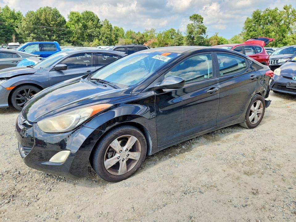 2013 Hyundai Elantra VIN KMHDH4AE8DU611917 COPART salvage auction — REAR END, Va - Cert Of Title - Salvage, sold $100 on 2026-07-28 (photo 1)