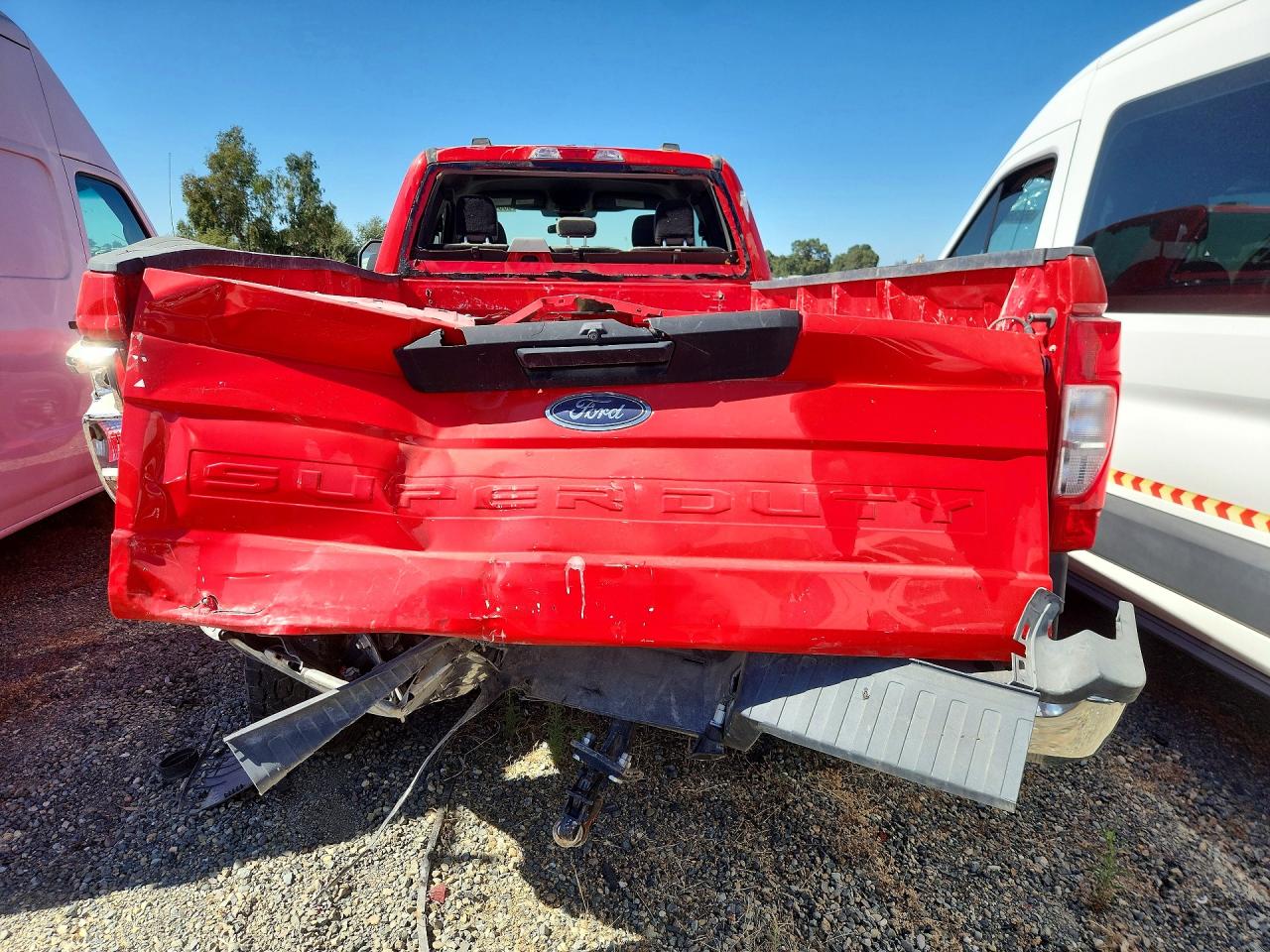2022 Ford F-250 Super Duty VIN 1FT7X2BT4NEF46727 COPART salvage auction — Rear End, CA - SALVAGE CERTIFICATE, sold $16,600 on 2026-07-09 (photo 6)