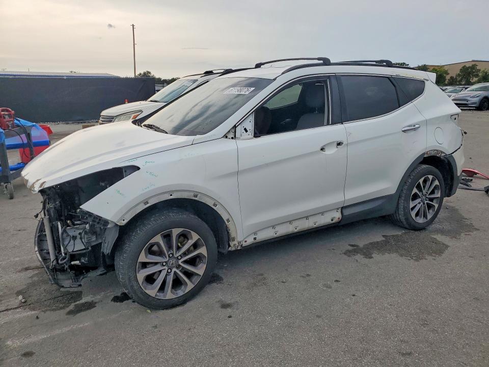 2016 Hyundai Santa fe VIN 5XYZU3LB5GG325662 COPART salvage auction — FRONT END, FL - CERT OF TITLE SLVG REBUILDABLE, sold $375 on 2026-07-28 (photo 1)