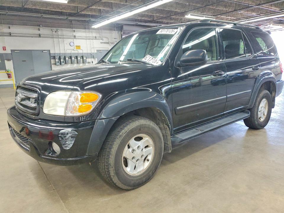 2001 Toyota Sequoia VIN 5TDBT48A71S013458 COPART salvage auction — SIDE, IL - CERTIFICATE OF TITLE, sold $575 on 2026-07-20 (photo 1)