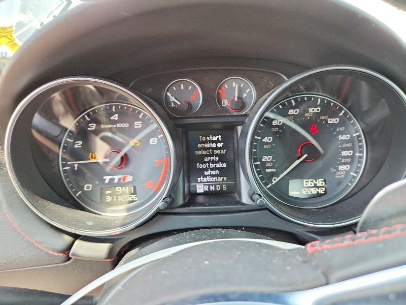 2009 Audi Tts VIN TRUWF38J291023848 COPART salvage auction — ROOF, NY - MV-907A SALVAGE CERTIFICATE, sold $1,550 on 2026-07-27 (photo 9)