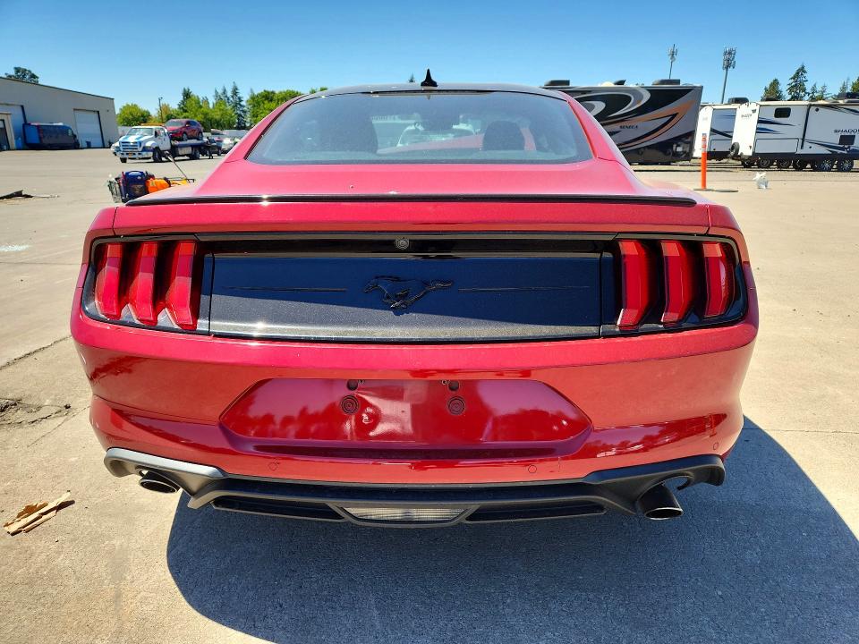2021 Ford Mustang VIN 1FA6P8TH7M5126246 COPART salvage auction — FRONT END, Or - Salvage Title Certificate, sold $3,499 on 2026-09-27 (photo 6)