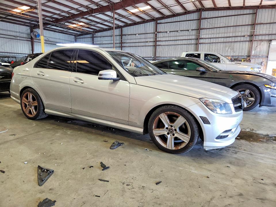 2011 Mercedes-benz C class VIN WDDGF8BB4BR140485 COPART salvage auction — WATER/FLOOD, FL - CERT OF TITLE-SLVG REBLD FLOOD, sold $525 on 2026-07-13 (photo 4)