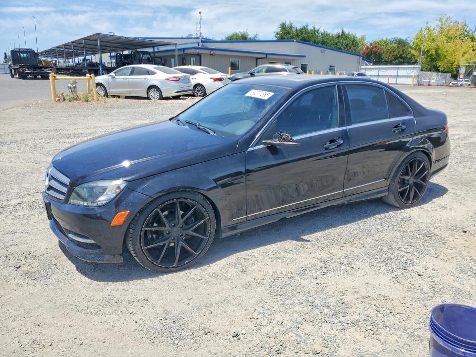 2011 Mercedes-benz C class VIN WDDGF8BB3BR181450 COPART salvage auction — SIDE, Ca - Dlr/Dis/Exp Only Salvage Title, sold $825 on 2026-07-21 (photo 1)