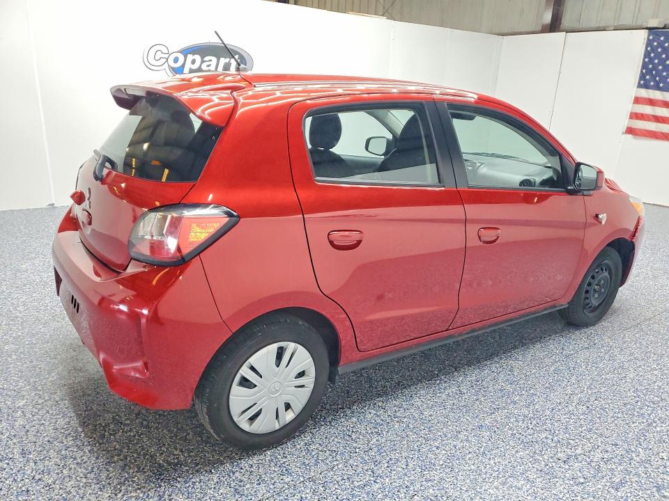 2024 Mitsubishi Mirage VIN ML32AUHJ0RH017960 COPART salvage auction — REAR END, IN - CERTIFICATE OF TITLE (P), sold $6,200 on 2026-07-15 (photo 3)