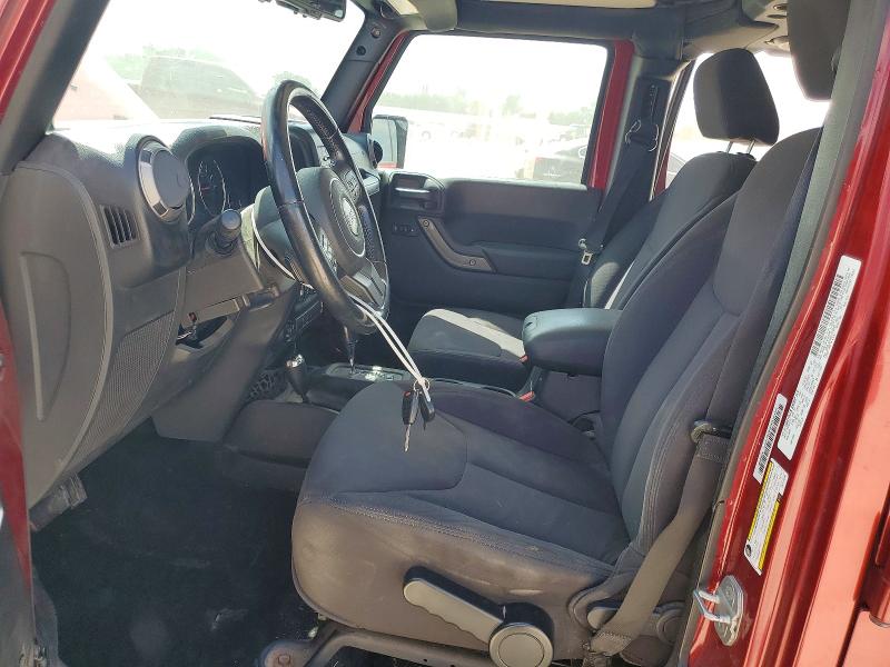 2013 Jeep Wrangler unlimited VIN 1C4BJWDG0DL574005 COPART salvage auction — MECHANICAL, TX - CERTIFICATE OF TITLE, sold $950 on 2026-07-09 (photo 7)