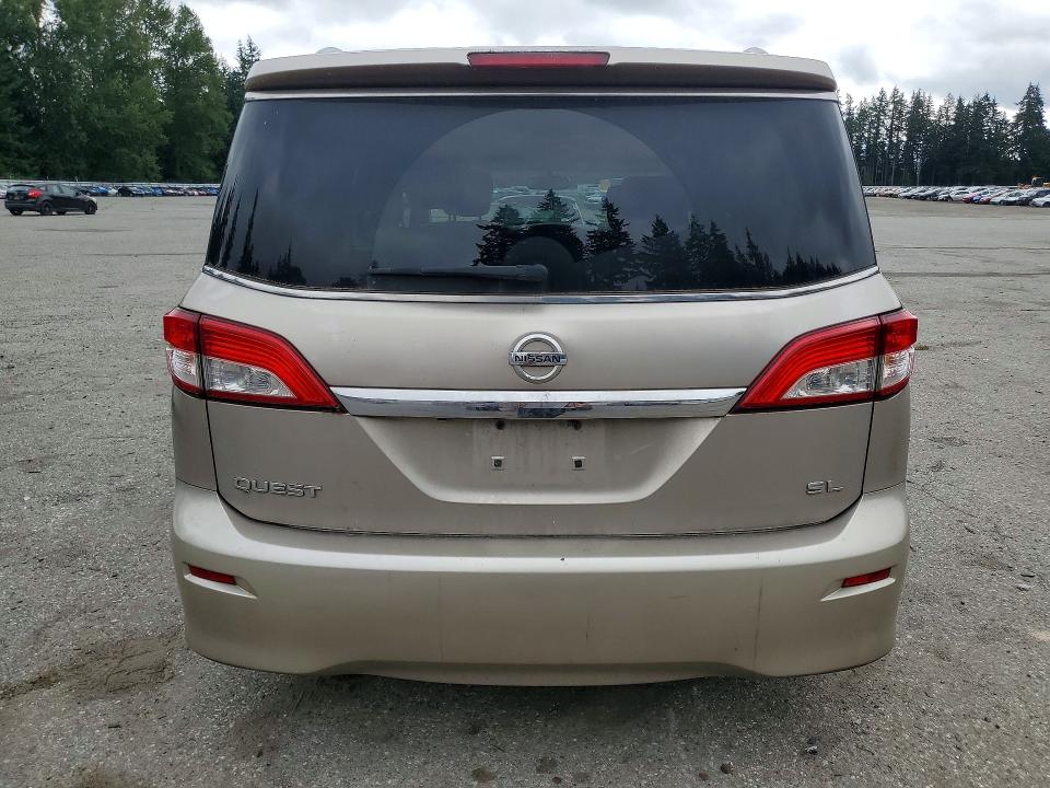 2011 Nissan Quest VIN JN8AE2KP1B9007702 COPART salvage auction — MINOR DENT/SCRATCHES, Wa - Vehicle Cert Of Ownership-Titl, sold $275 on 2026-07-27 (photo 6)