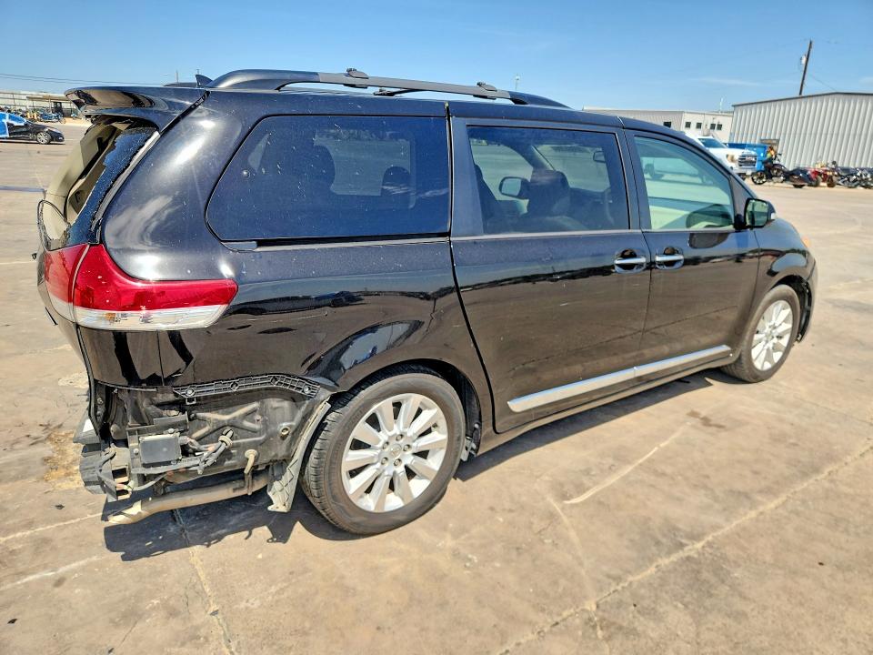 2014 Toyota Sienna VIN 5TDYK3DC3ES526243 COPART salvage auction — REAR END, Tx - Salvage Vehicle Title, sold $2,450 on 2026-07-15 (photo 3)