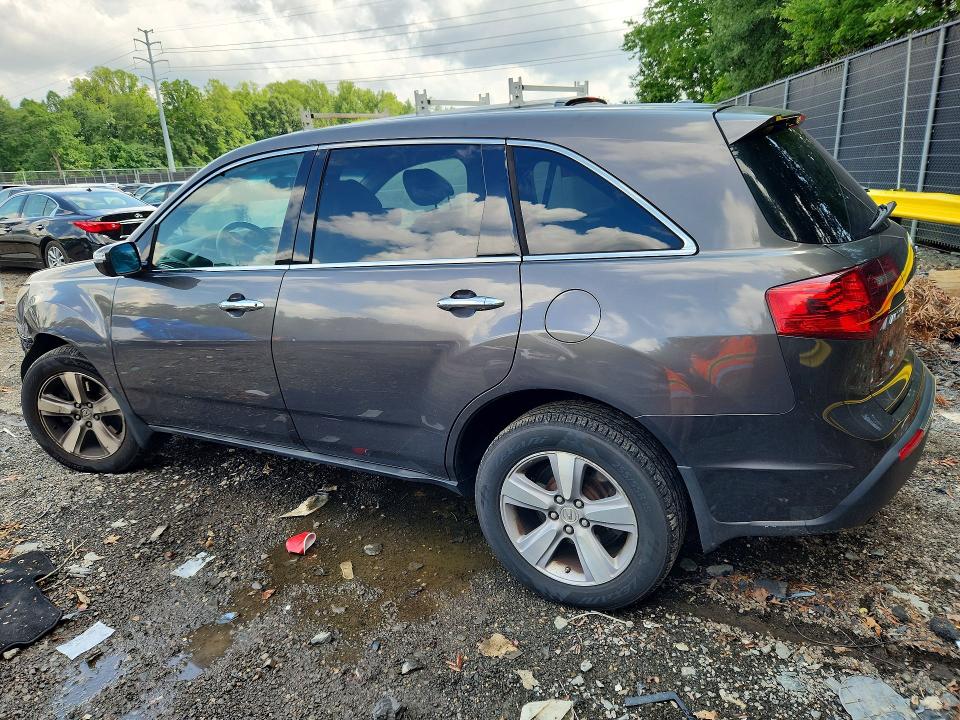 2012 Acura Mdx VIN 2HNYD2H3XCH540063 COPART salvage auction — FRONT END, Md - Cert Of Salvage > 75% Damage, sold $400 on 2026-07-31 (photo 2)