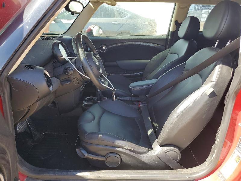 2012 Mini Cooper VIN WMWSV3C57CT385513 COPART salvage auction — FRONT END, CA - DIS/DLR/EXP ONLY CLEAN TITLE, sold $500 on 2026-07-20 (photo 7)