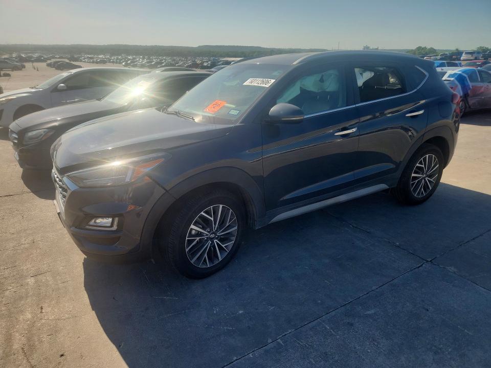2021 Hyundai Tucson VIN KM8J33AL0MU283676 COPART salvage auction — FRONT END, Tx - Salvage Vehicle Title, sold $650 on 2026-07-20 (photo 1)
