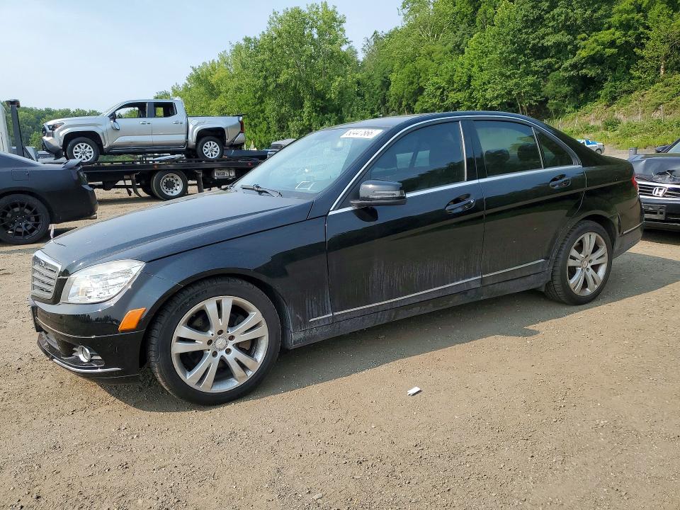 2011 Mercedes-benz C class VIN WDDGF8BB0BR134053 COPART salvage auction — SIDE, NY - MV-907A SALVAGE CERTIFICATE, sold $625 on 2026-08-06 (photo 1)