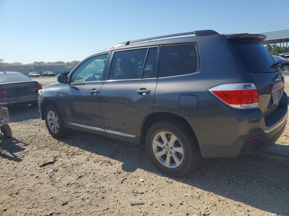 2012 Toyota Highlander VIN 5TDBK3EH4CS133705 COPART salvage auction — FRONT END, Ks - Cert Of Title-Salvage, sold $1,200 on 2026-07-28 (photo 2)
