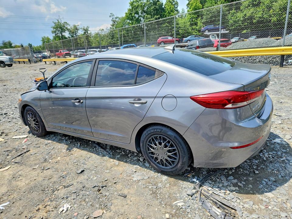 2017 Hyundai Elantra VIN KMHD74LF0HU109529 COPART salvage auction — VANDALISM, MD - CERTIFICATE OF TITLE, sold $1,550 on 2026-07-31 (photo 2)