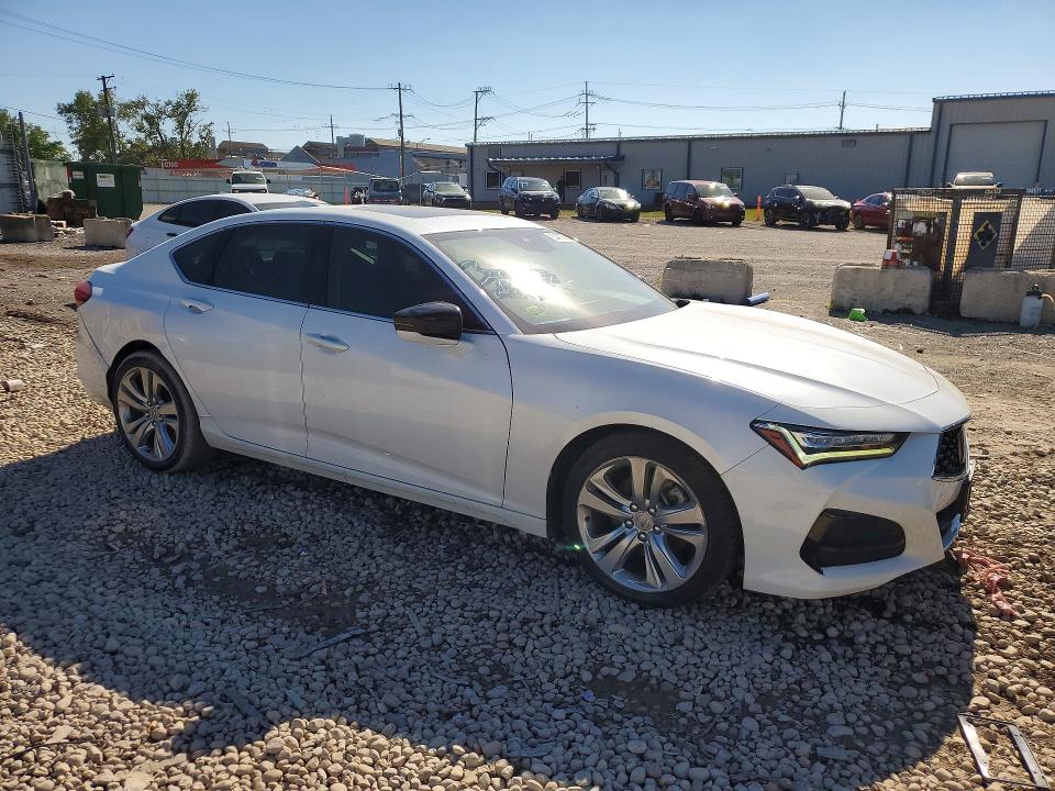 2022 Acura Tlx VIN 19UUB6F45NA001527 COPART salvage auction — REAR END, Il - Salvage Certificate, sold $11,900 on 2026-09-04 (photo 4)