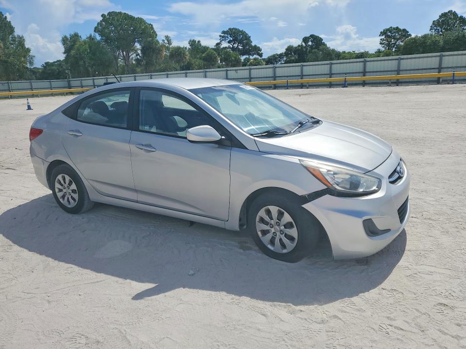2015 Hyundai Accent VIN KMHCT4AE6FU907449 COPART salvage auction — FRONT END, Fl - Certificate Of Title, sold $725 on 2026-07-22 (photo 4)