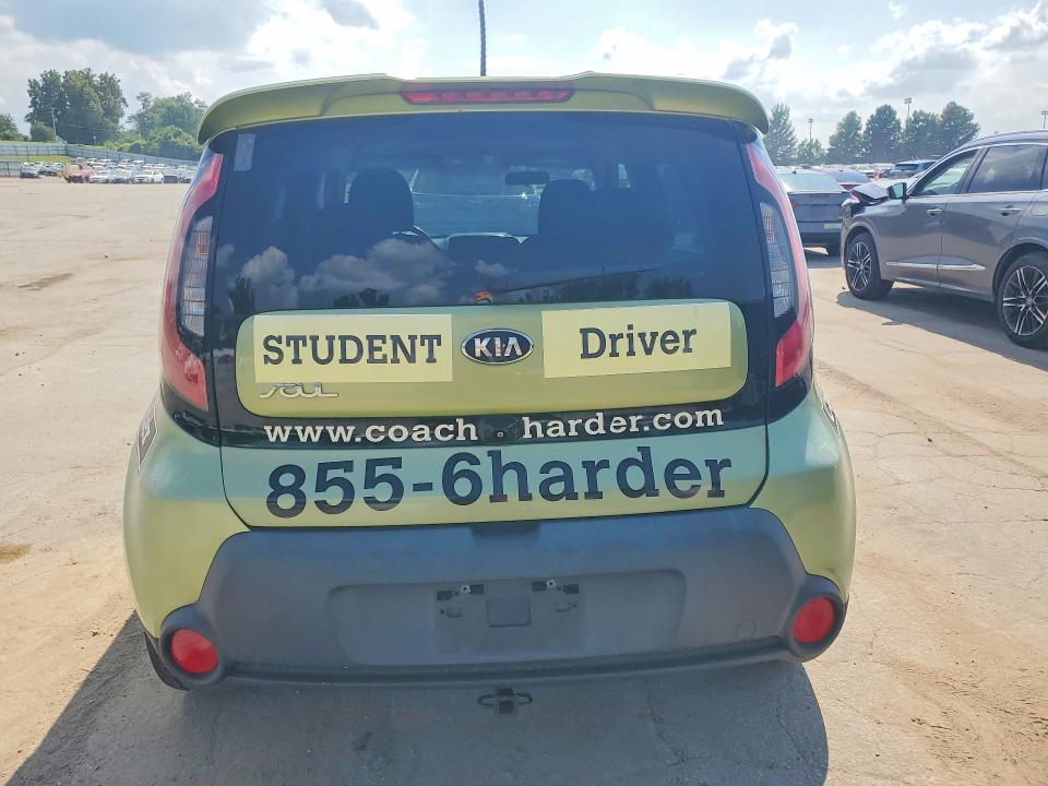 2014 Kia Soul VIN KNDJP3A55E7710599 COPART salvage auction — FRONT END, Mo - Certificate Of Title, sold $325 on 2026-07-19 (photo 6)