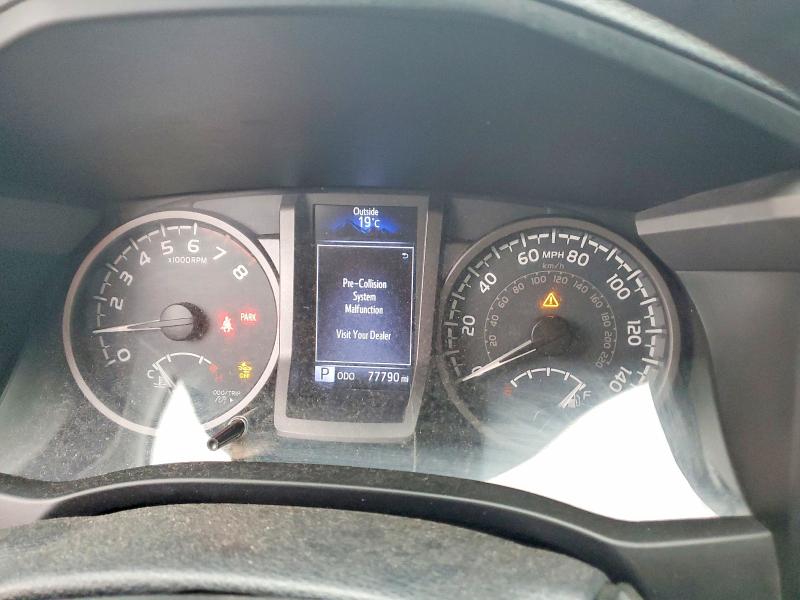 2018 Toyota Tacoma VIN 5TFSZ5AN1JX148169 COPART salvage auction — FRONT END, PA - CERTIFICATE OF SALVAGE, sold $40 on 2026-07-29 (photo 9)