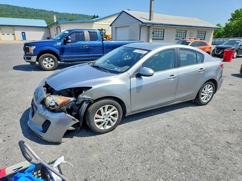 2012 Mazda 3 VIN JM1BL1V8XC1614279 COPART salvage auction — FRONT END, Pa - Certificate Of Salvage, sold $400 on 2026-07-28 (photo 1)