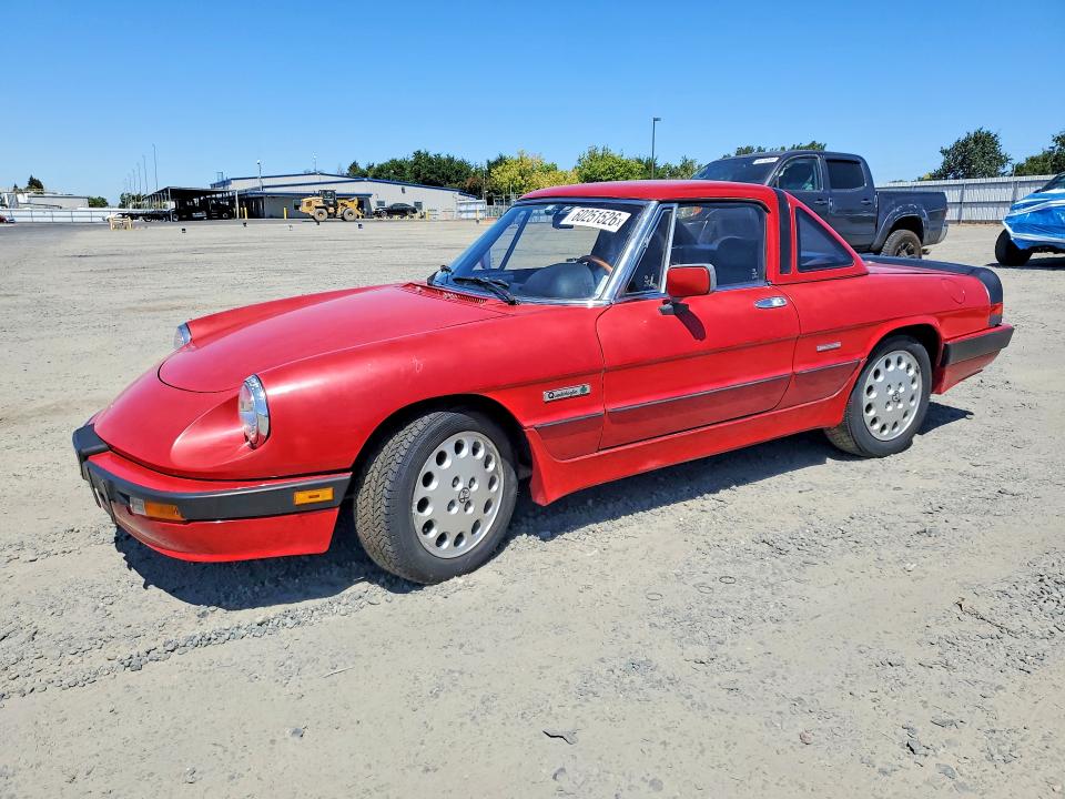 1987 Alfa romeo Spider VIN ZARBA5566H1053040 COPART salvage auction — MECHANICAL, CA - DIS/DLR/EXP ONLY CLEAN TITLE, sold $4,000 on 2026-07-09 (photo 1)